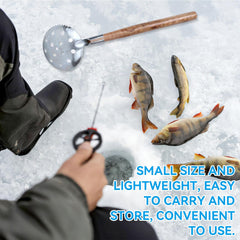 Durable metal scoop paired with wooden handle for long-lasting use