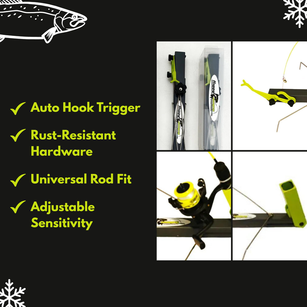 Durable cold-weather ABS plastic construction for ice fishing
