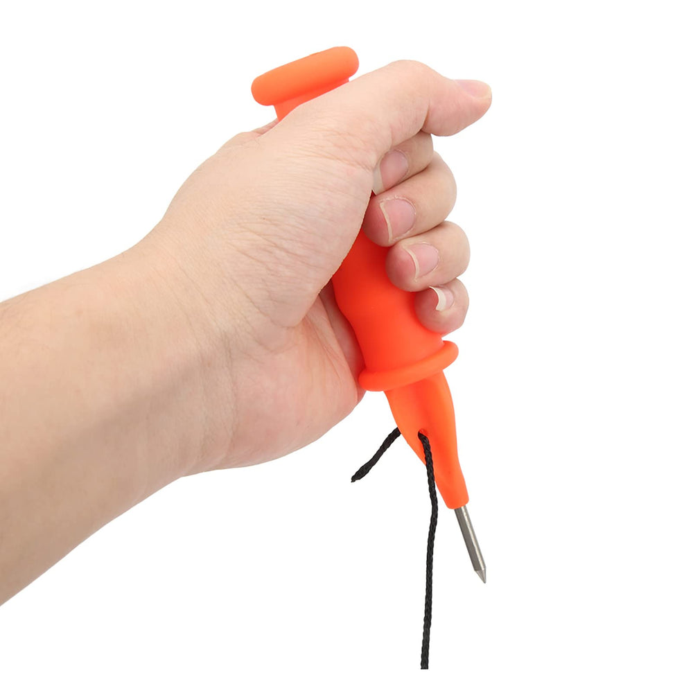 Ice safety picks with built-in emergency whistle