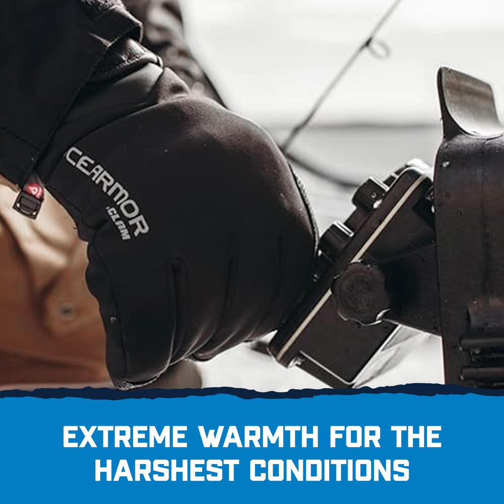 ICEARMOR insulated palm grip demonstrates secure hold on slippery catches