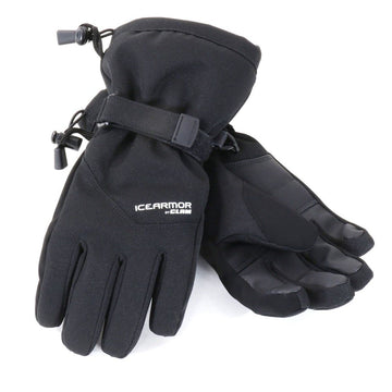 ICEARMOR youth ice gloves with PVC palm for reliable grip on rods during ice fishing