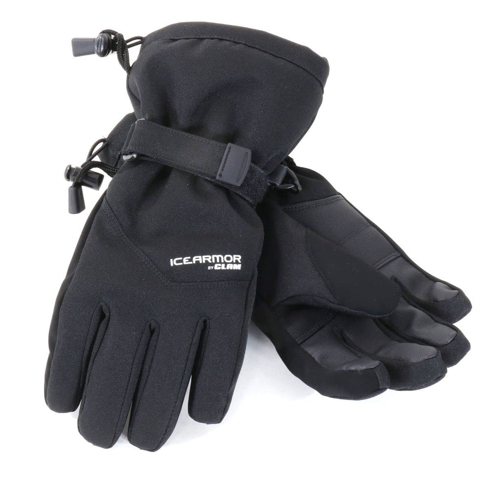 ICEARMOR youth ice gloves with PVC palm for reliable grip on rods during ice fishing