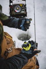 ICEARMOR DrySkinz TS gloves touchscreen-ready fingertips for device use outdoors.