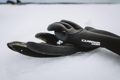 IceArmor neoprene glove with silicone-printed palm provides superior grip on wet ice.
