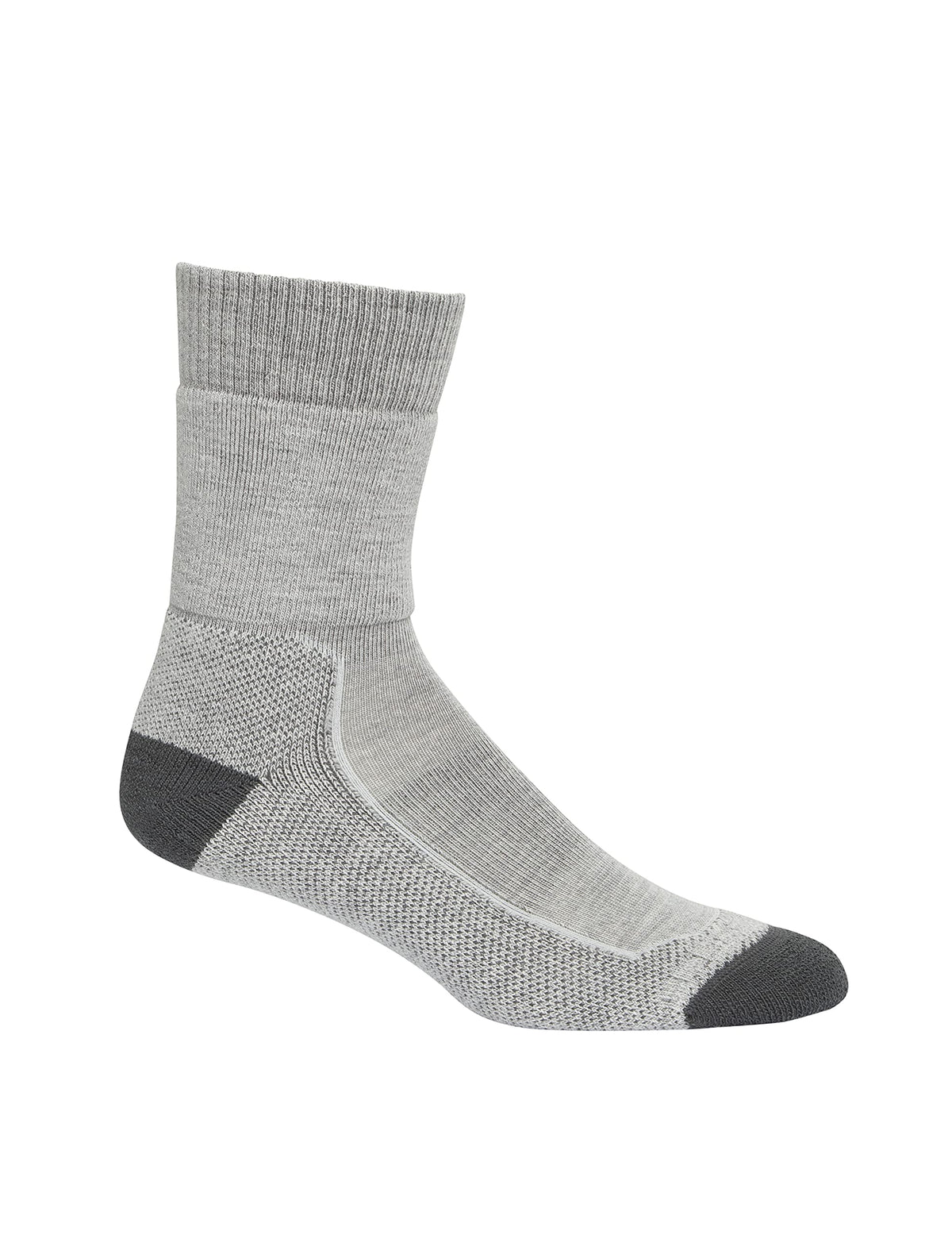 Icebreaker Merino Hike+ sock Blizzard Heather for hiking comfort