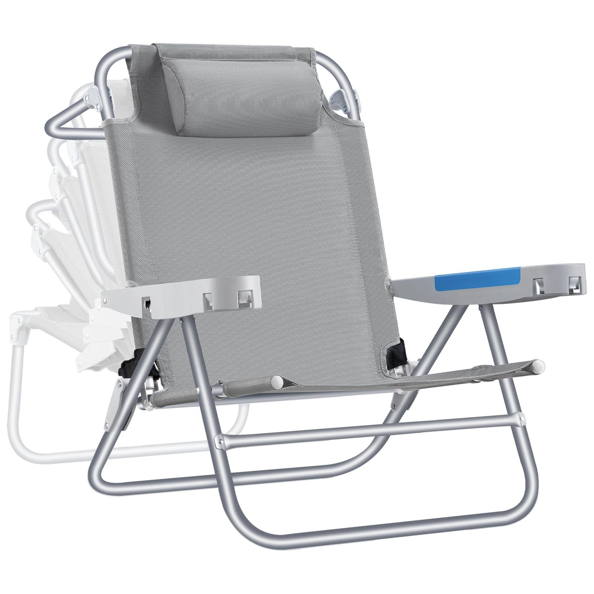 ICECO backpacking beach chair in 5-position recliner for versatile outdoor seating