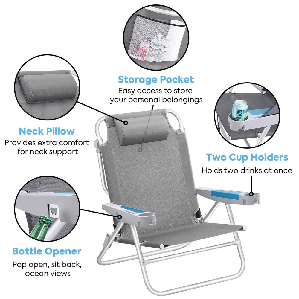 ICECO foldable chair for easy transport and setup