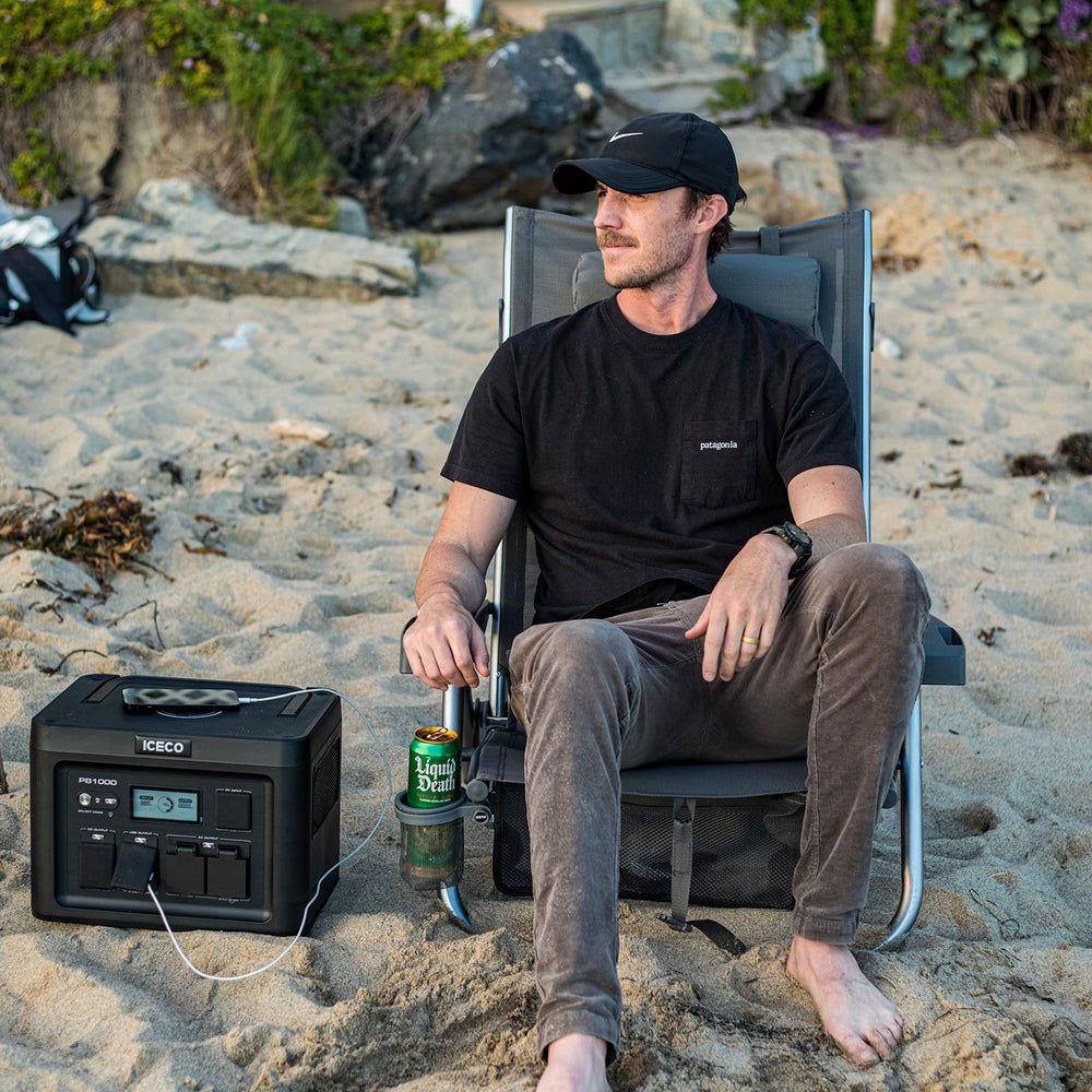 Iceco Bora bottle opener notch highlights practical outdoor convenience.