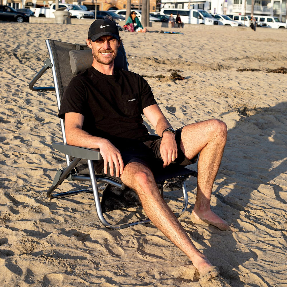 Iceco Bora five-position recline demonstrates flexible lounging from upright to fully flat.