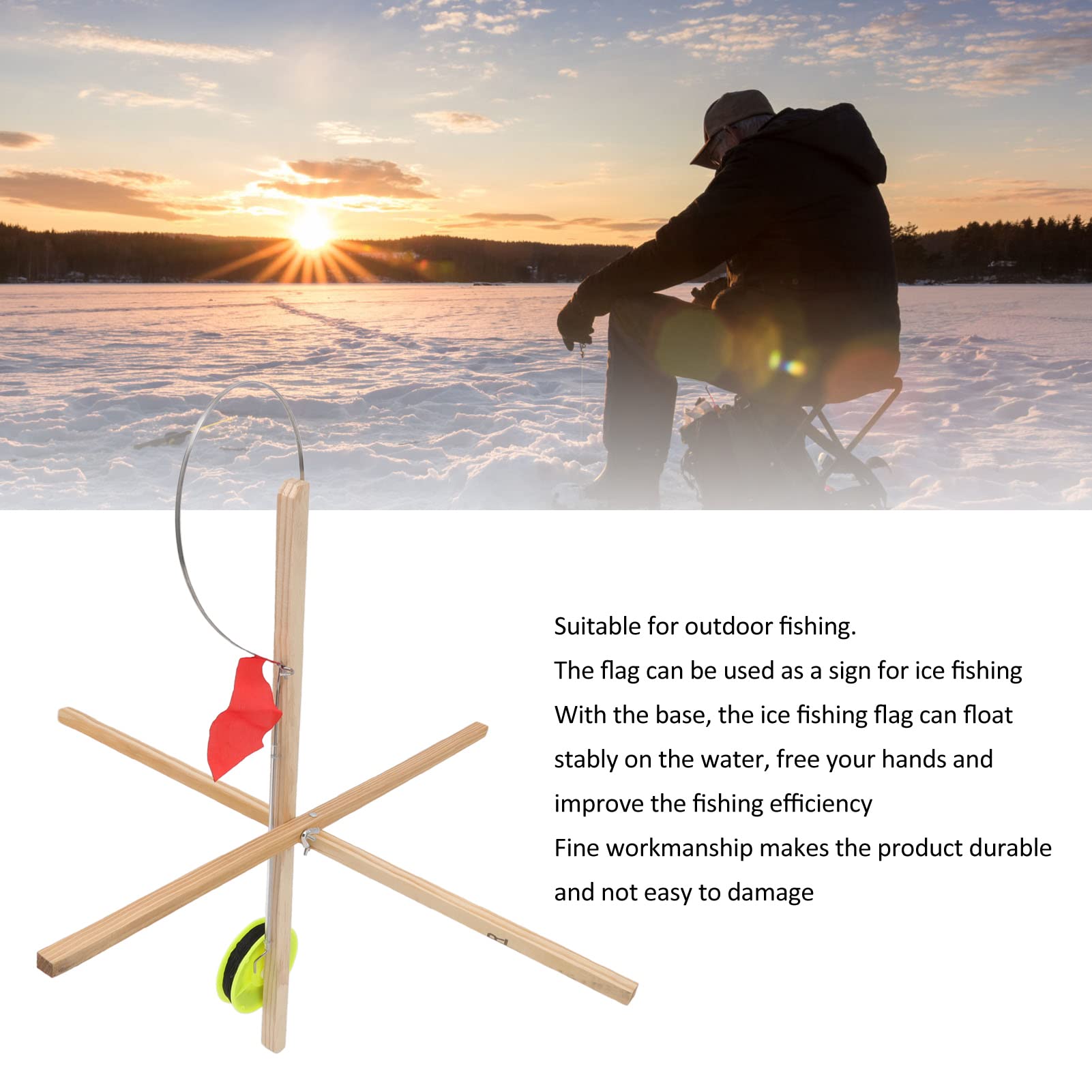 Ice Fishing Flag 3-pack flag set for versatile on-ice setups.