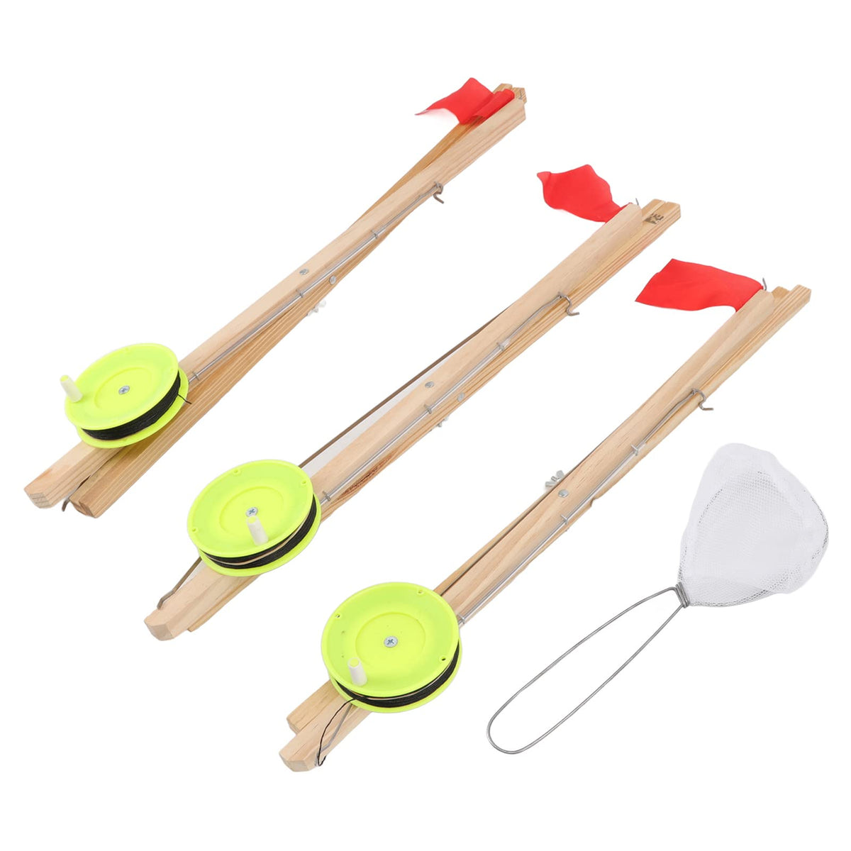 Ice Fishing Flag base provides stable, hands-free operation on the water.