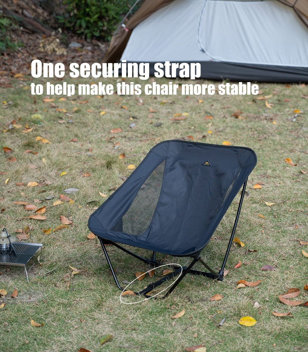 iClimb chair anti-slip legs stabilize on uneven ground
