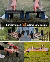 iClimb flat surface 22x16 inches provides stable space for drinks and snacks.