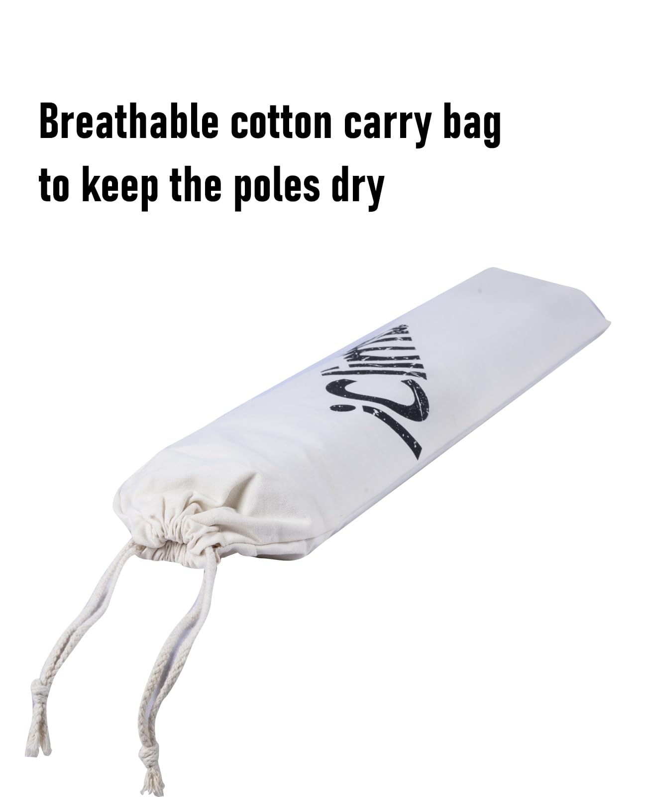 iClimb carry bag keeps poles dry and organized after trips.