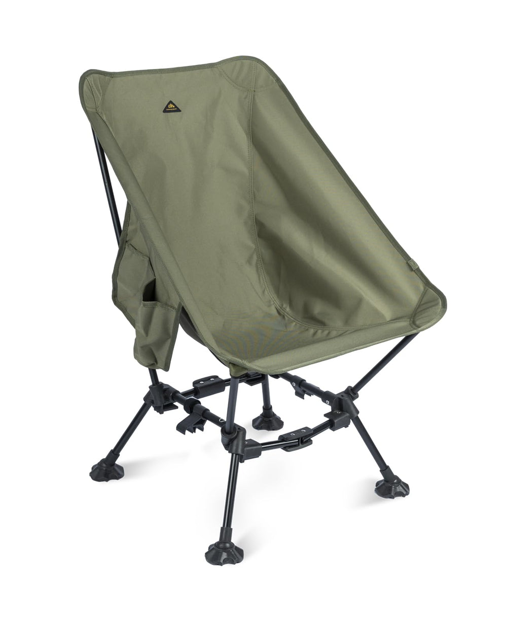 iClimb two-heights chair setup on flat ground shows quick assembly and stability