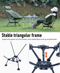 iClimb Ultralight Chair anti-sinking feet prevent sinking on soft ground
