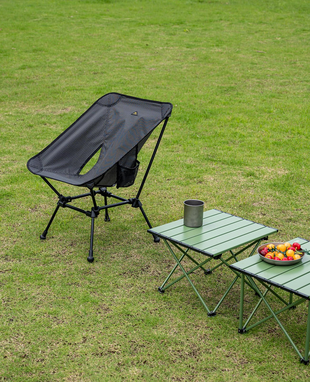 iClimb ultralight chair folded compact packaging for easy transport