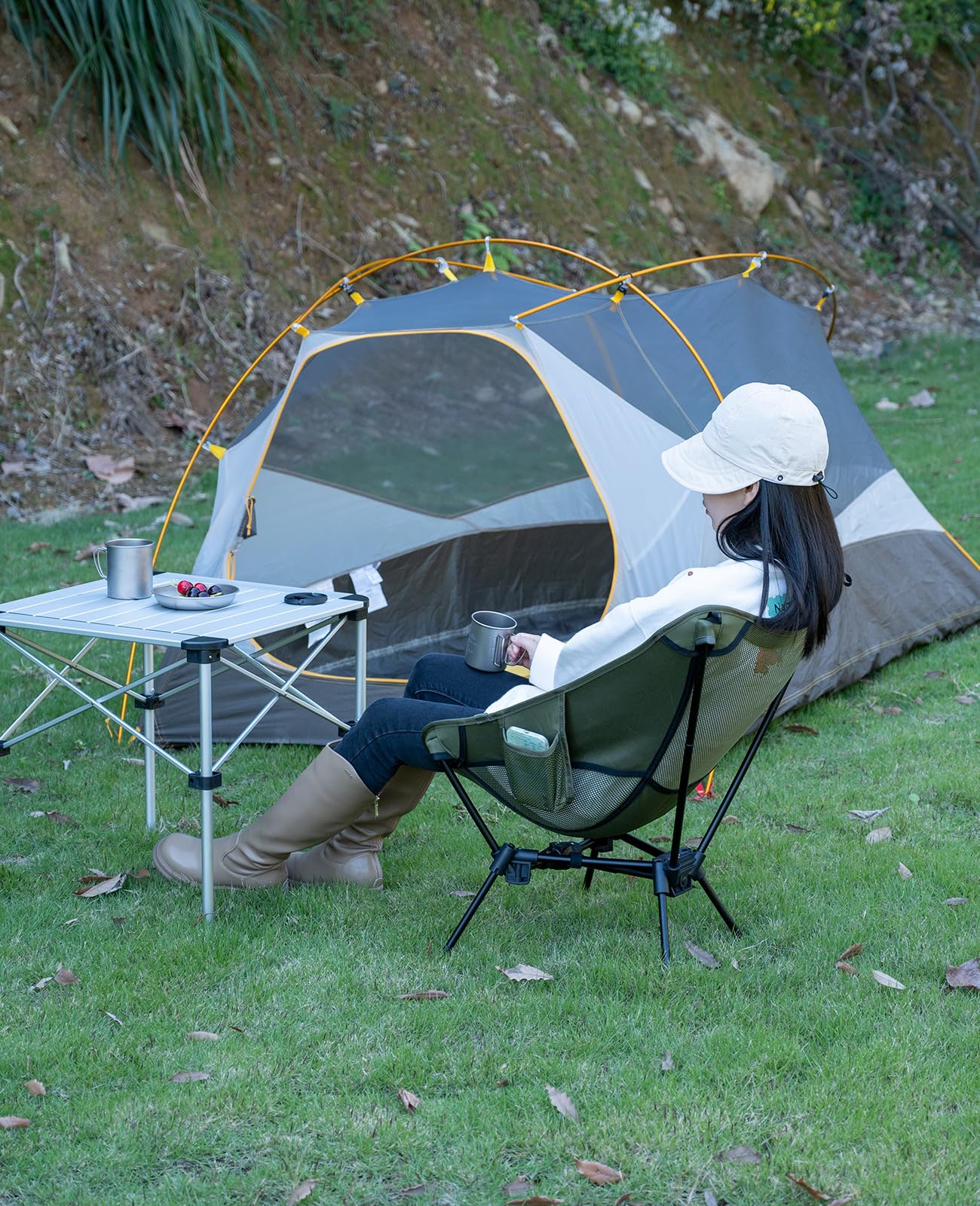 iClimb Ultralight Chair packed compact bag for travel