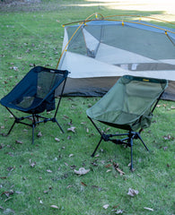 iClimb Ultralight Chair triangular-frame design demonstrates stability