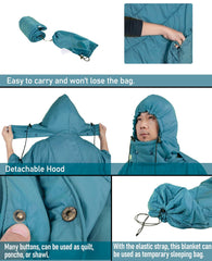 iClimb water-resistant nylon shell keeps you dry in light rain.