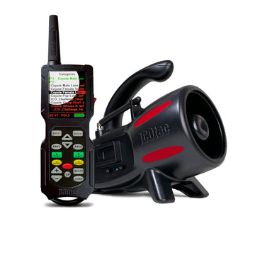 Icotec Hellion+ remote with day and night mode for versatile hunting calls.