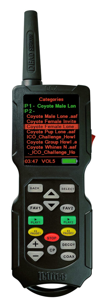 Icotec Night Stalker remote display: clear visibility for day and night operation.