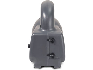 Icotec Rascal battery compartment showing long operation with 4 AA batteries
