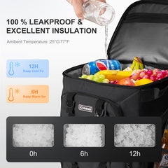 iculbag 36-cans-capacity-display showing room for beverages on beach days.