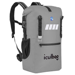 iculbag Backpack Cooler shows 36-can capacity for weekend beach trips