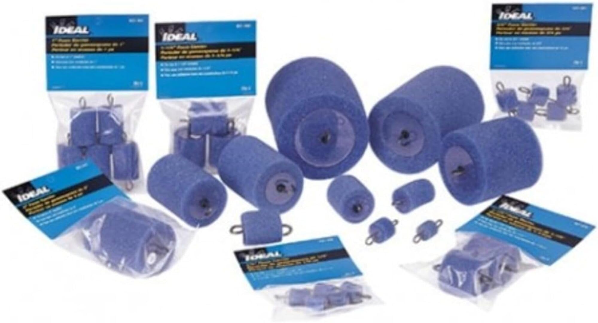 Ideal Industries foam carrier with piston action clears debris in conduit