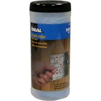Ideal Industries Powr-Fish pull line, 500 ft, 210 lb test, white with blue tracer
