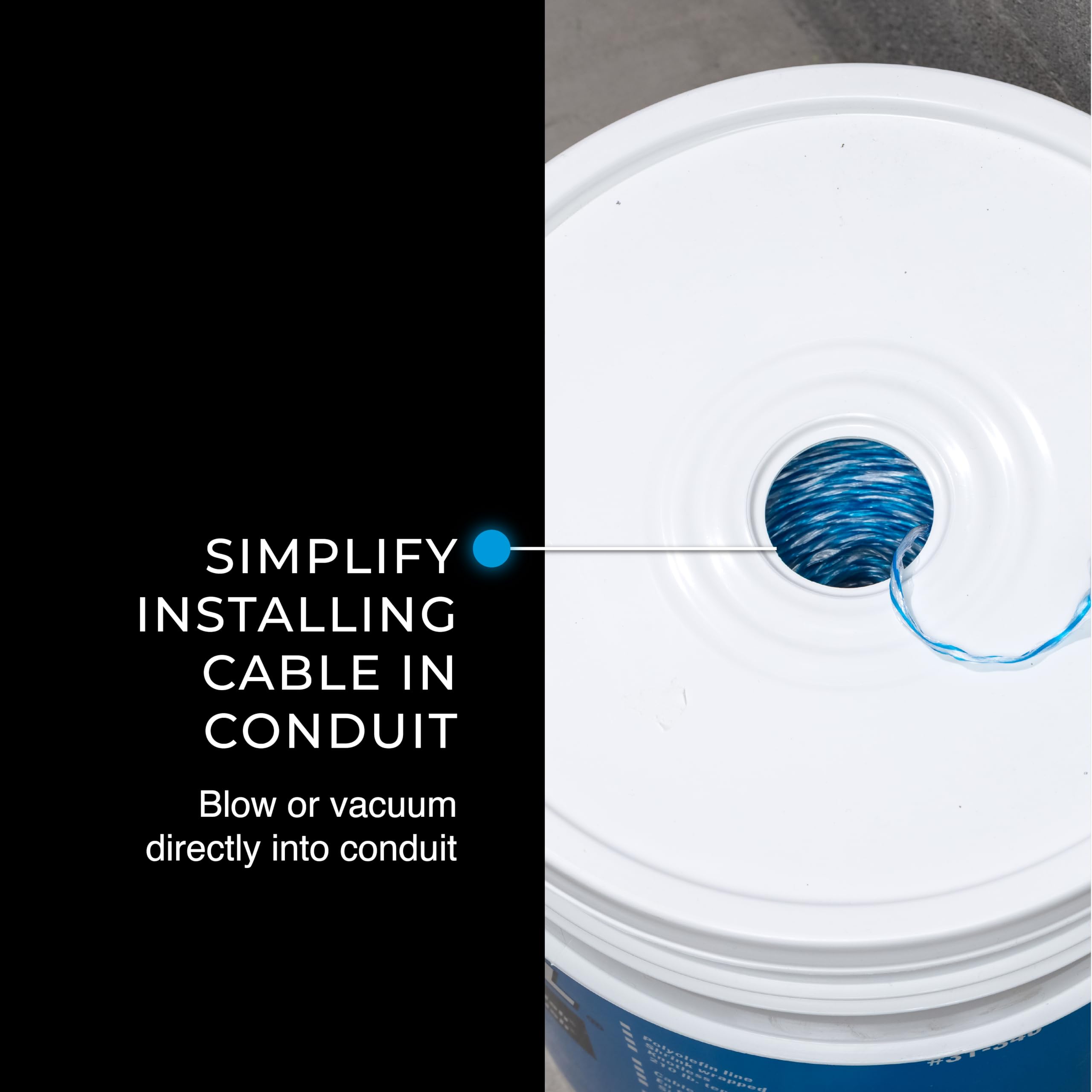 5/32 inch diameter pull-line designed for conduit work