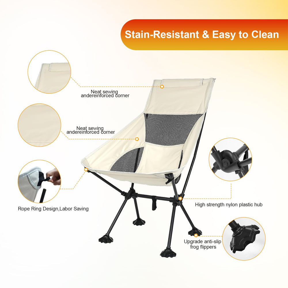 IEJ Ultralight High-Back Chair corrosion-resistant frame outdoors