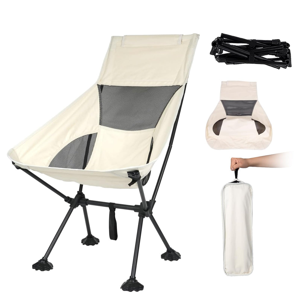 IEJ Ultralight High-Back Chair tear-resistant fabric in use outdoors