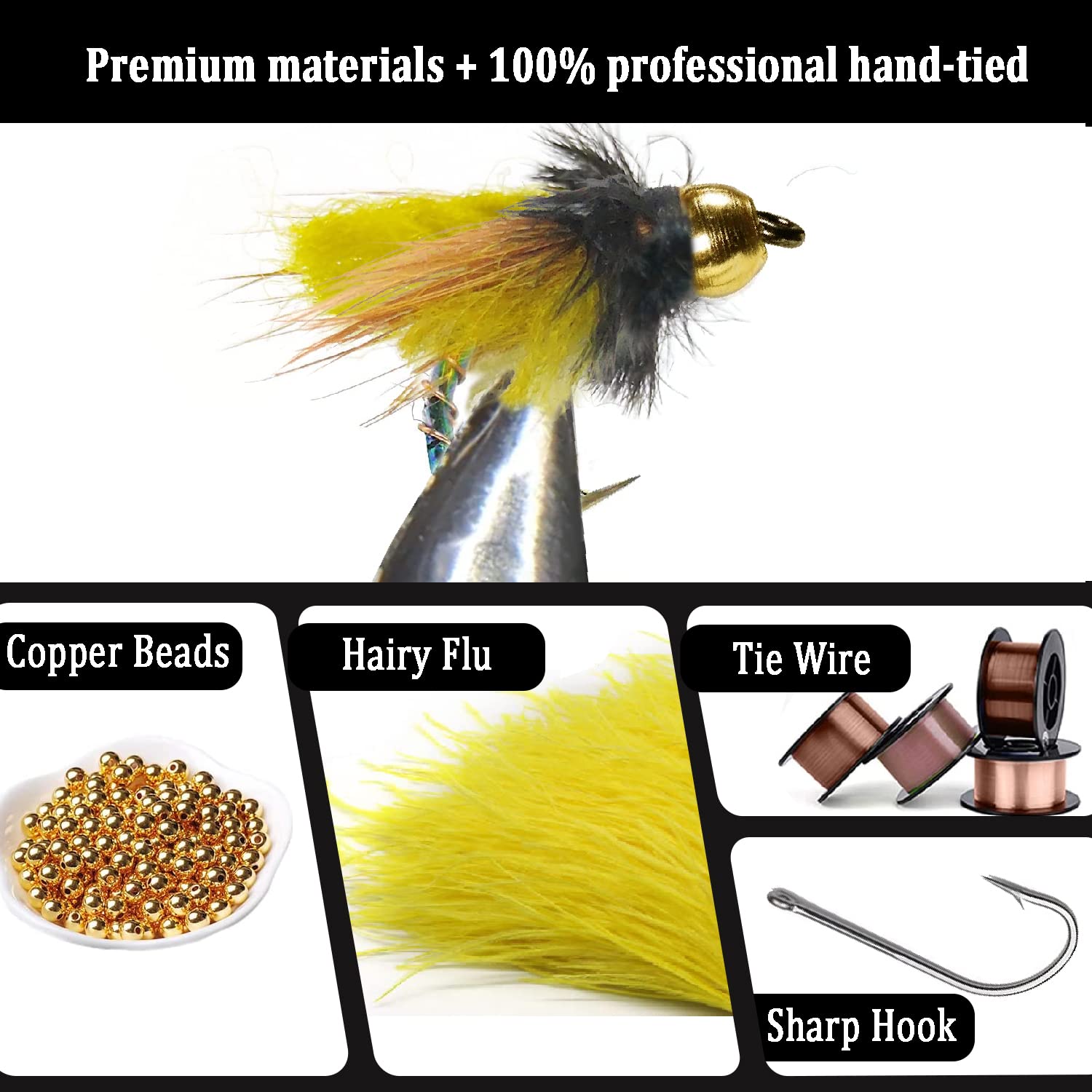 ievei 133pcs scud flies kit ideal for stocked and resident fish in streams