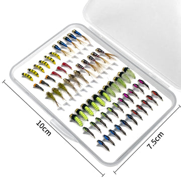 61-piece IEVEI kit with box – organized lures for freshwater fishing