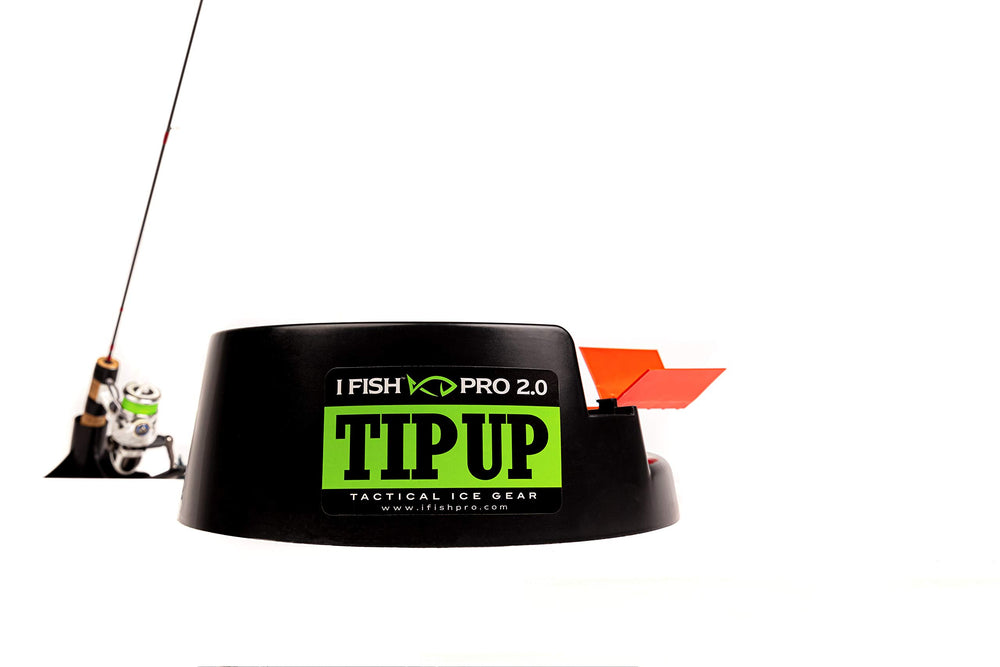 IFISH PRO 2.0 Tip Up with matte black finish, heat retention for cold ice fishing