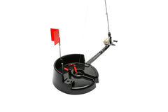 IFISH PRO tip-up with adjustable trigger settings for light to heavy bites.