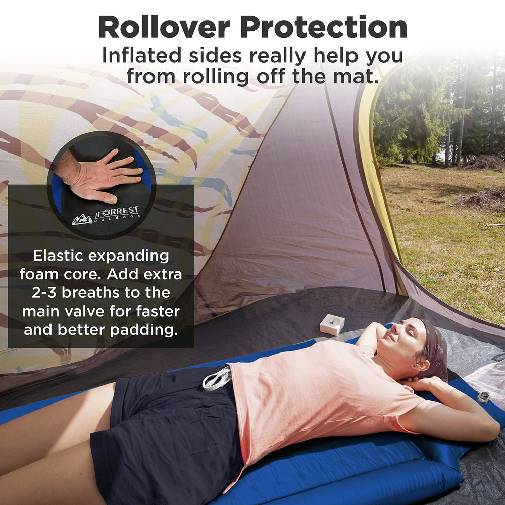 IFORREST built-in armrests and adjustable pillow improve sleeping posture.