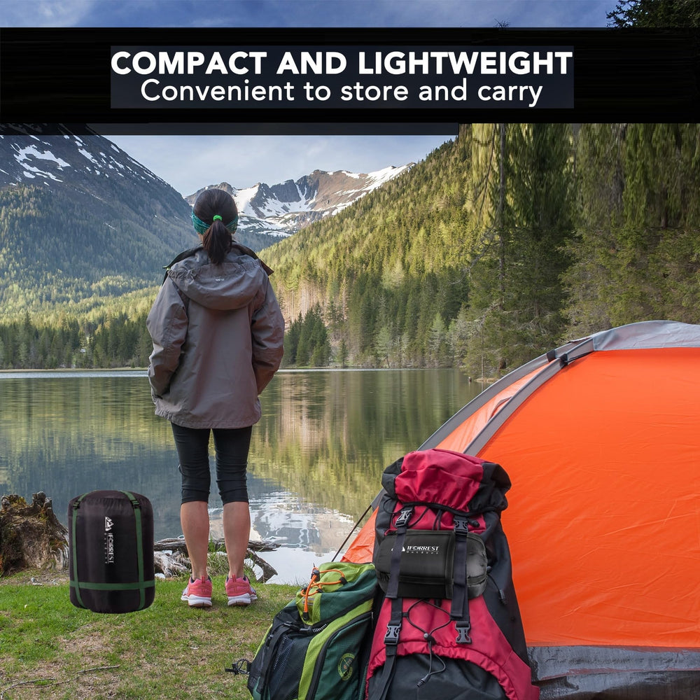 IFORREST dimensions carrying bag shows spacious size for two-person sleeping arrangements