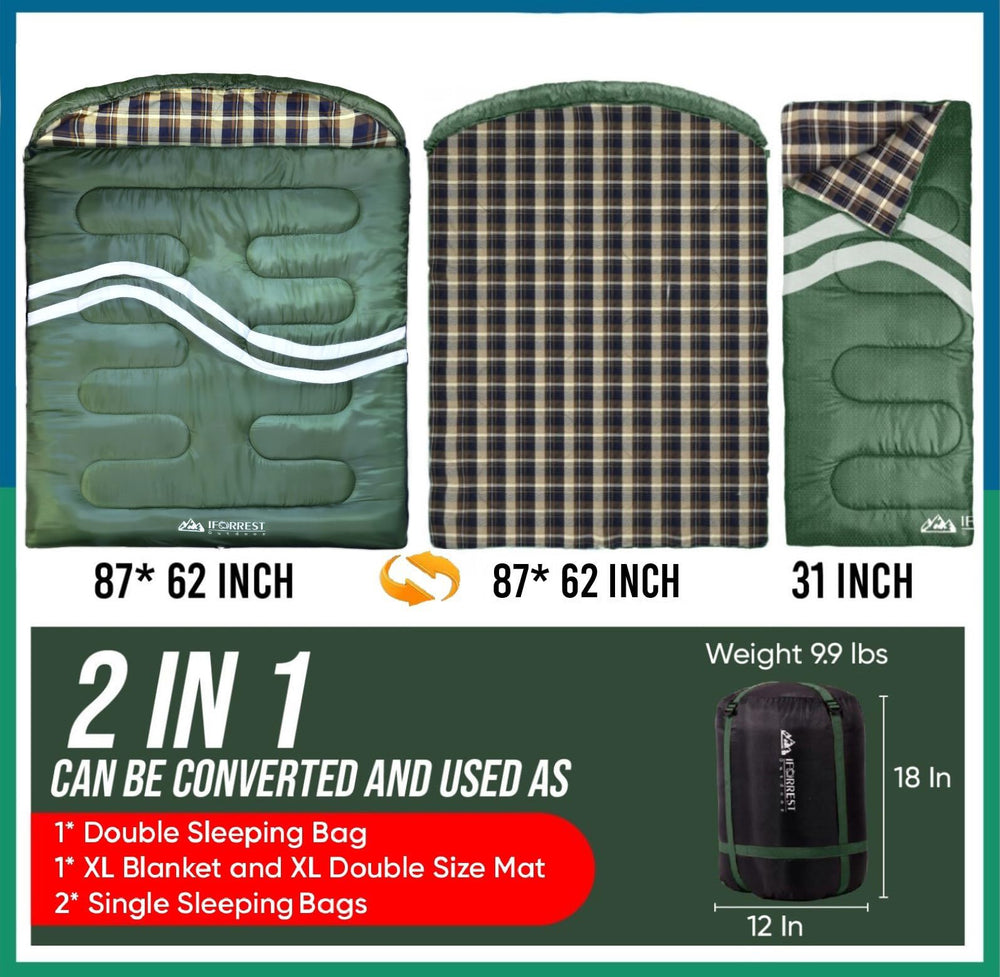 IFORREST durable wide compression sack makes packing and transport easy