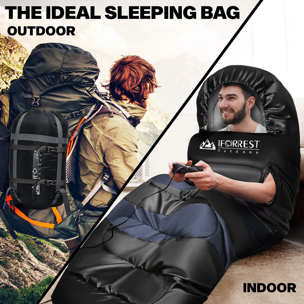 IFORREST sleeping bag weight-4-8lbs emphasizes portable, travel-friendly camping nights