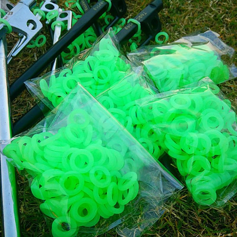 Ifundom 100pcs set provides ample rings to mark multiple stakes and keep the campsite tidy