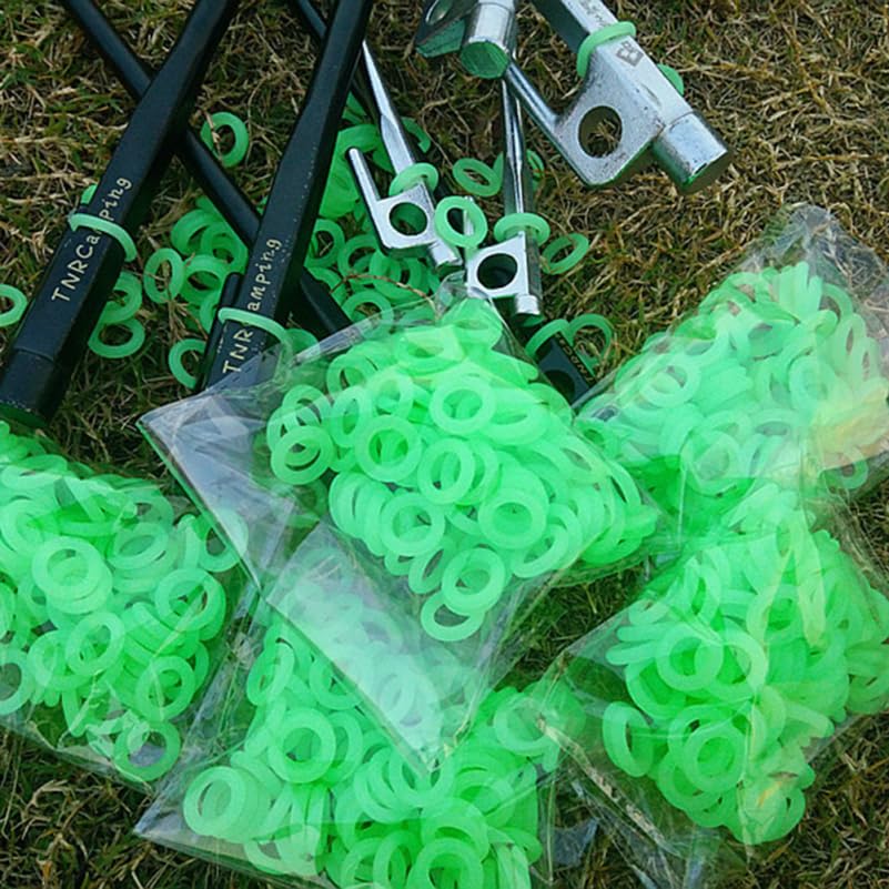 Ifundom fluorescent tent peg rings aid quick stake identification in dim light