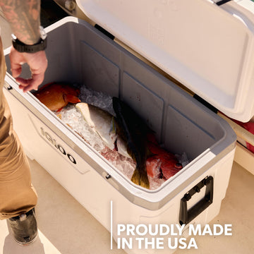 Igloo cooler hinges are marine-grade for long-lasting performance.