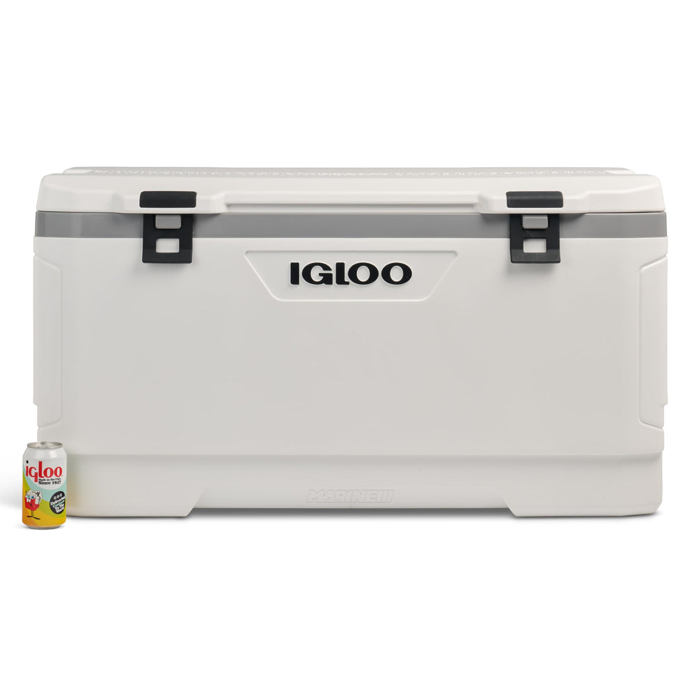 Igloo Latitude Marine Ultra White Cooler in water demonstrates versatility