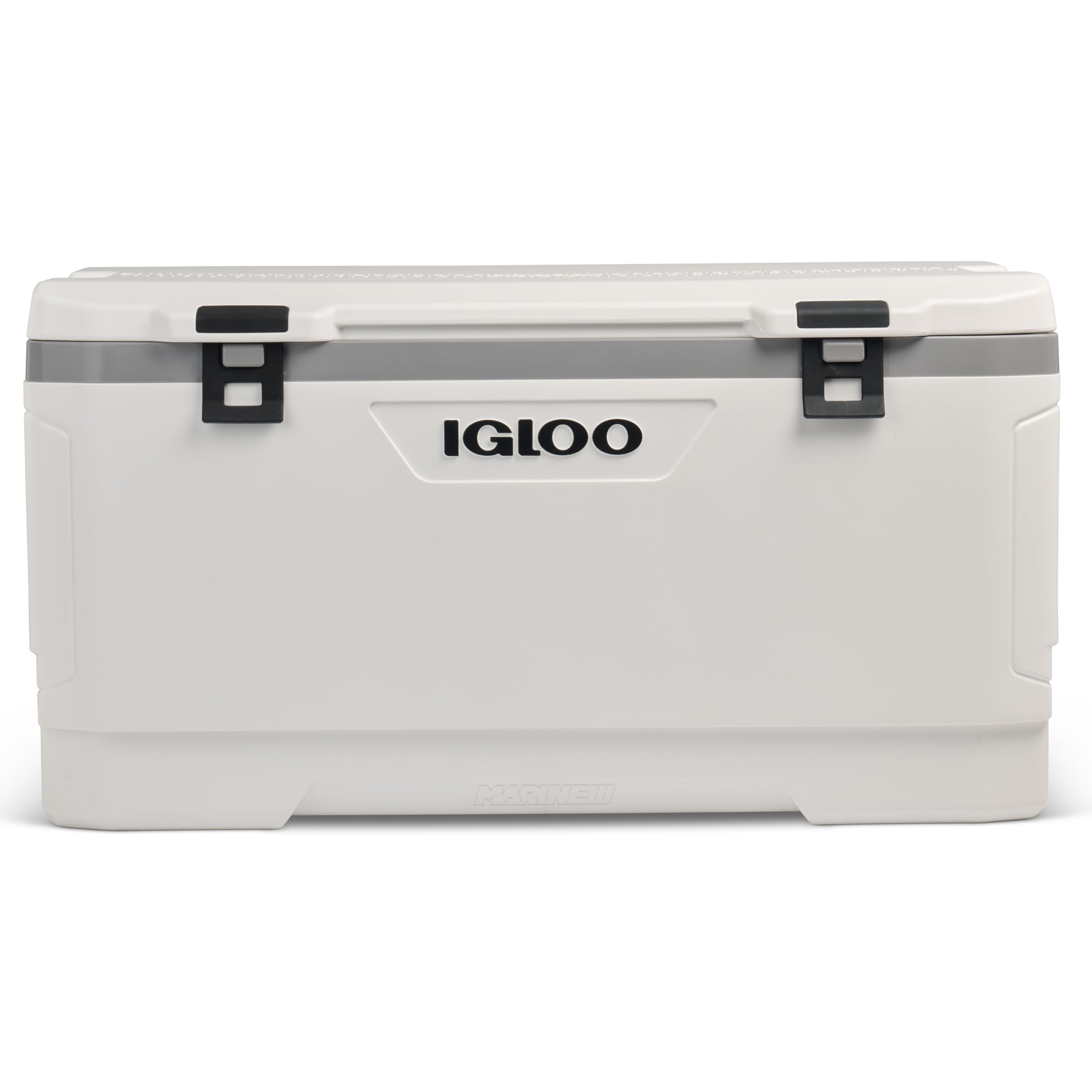 Igloo 150 QT Latitude Marine Ultra White Cooler top view keeps gear cool on sea adventures