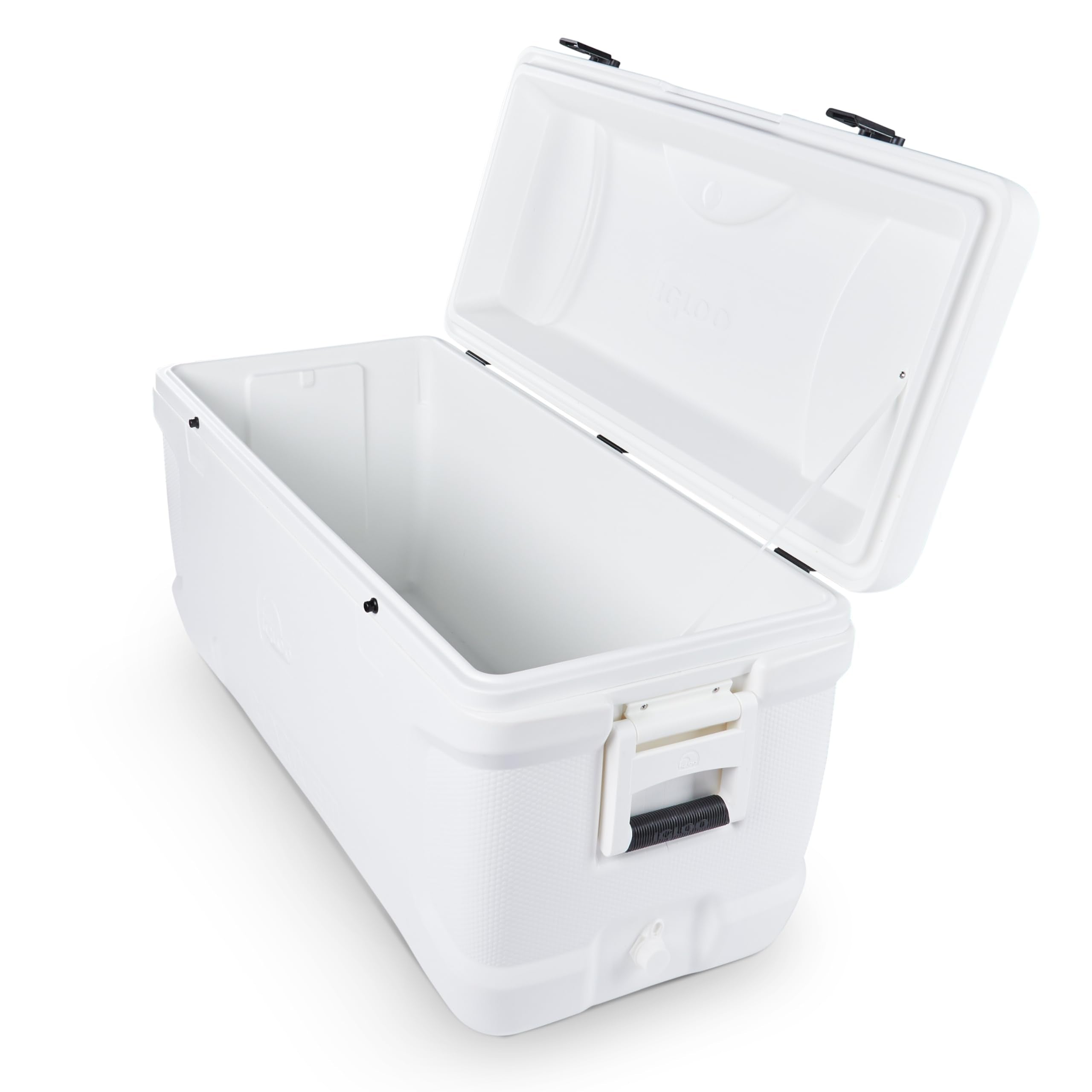 Igloo 150 QT Marine Polar Contour cooler with side handles for easy transport.