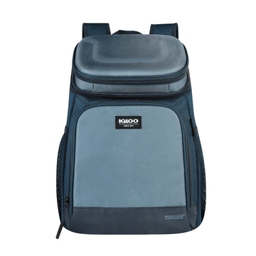 Igloo 18 Can Evergreen Blue Backpack front view showing a compact cooling option for day trips