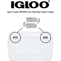 Stainless steel construction resists rust, extending cooler life during outdoor trips.